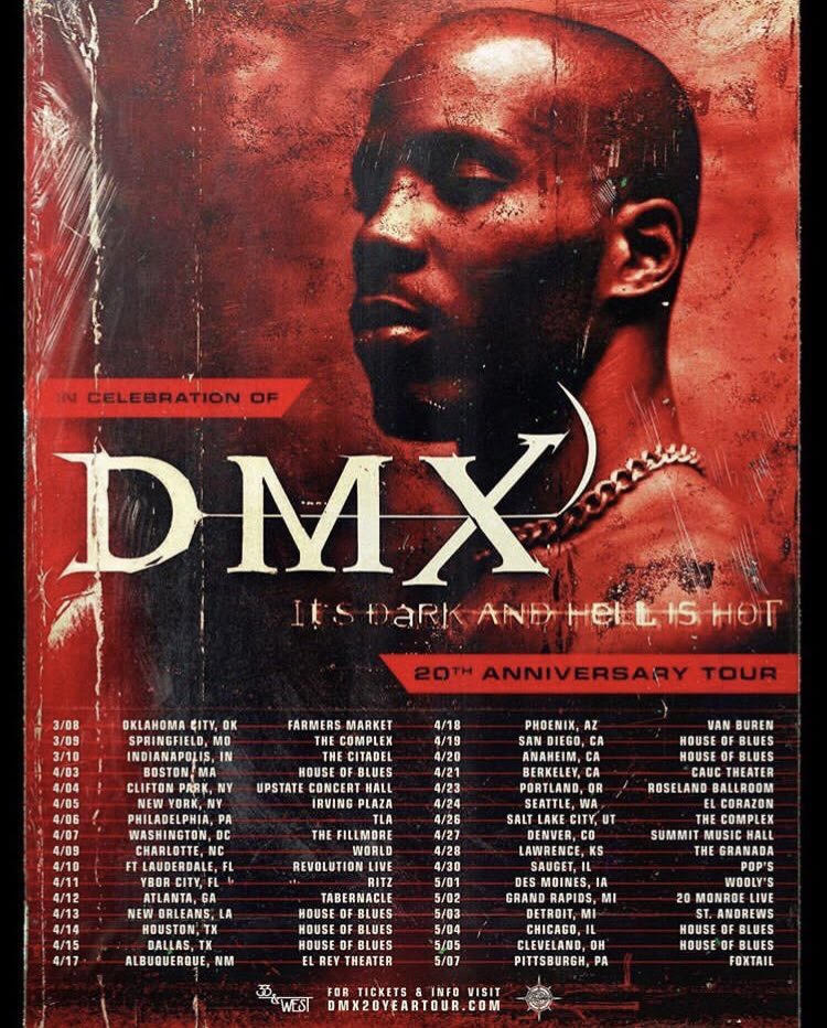 DMX tour ticket locations