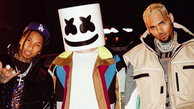 Chris Brown With Tyga Join Marshmello on New Song ‘Light It Up’: Watch