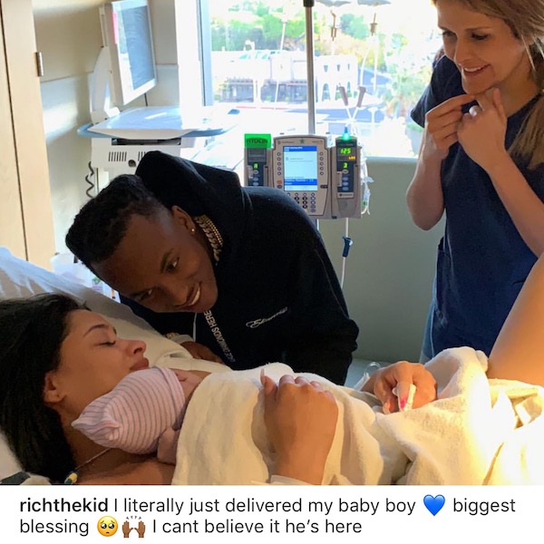 Tori and Rich The Kid baby