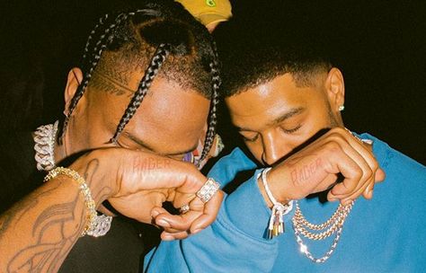 Travis Scott and Kid Cudi Gets Matching ‘Rager’ Tattoo Ink