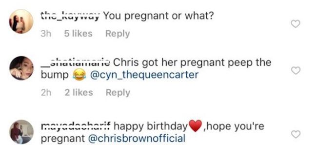 Pregnant baby mama chris