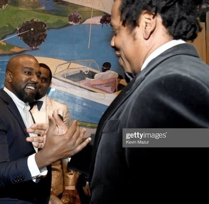 Kanye West shake Jay z