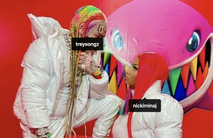 Trollz: Photo of Tekashi 6ix9ine and Nicki Minaj Feat. Trey Songz