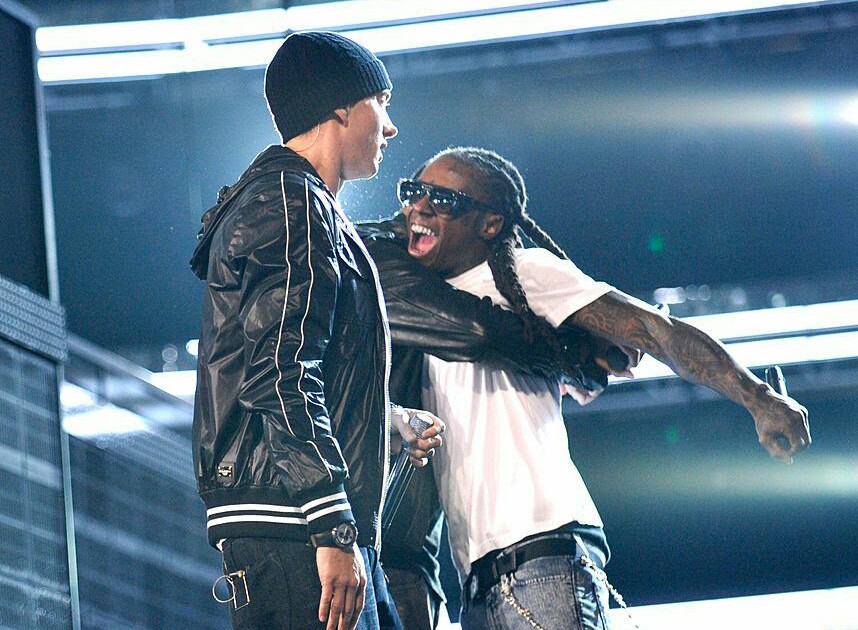 Eminem and Lil Wayne Performing at Mike Tyson Fight with Roy Jones