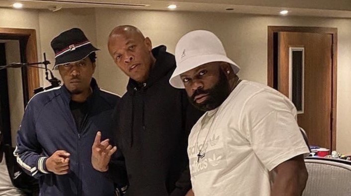 Dr Dre and Nas with Slim The Mobster Reignites Studio