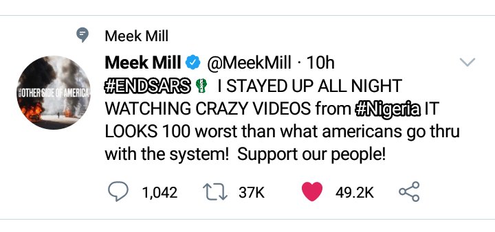 Meek Mill talk about Nigeria government