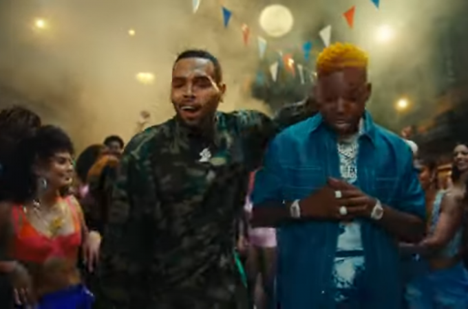 Chris Brown & 2 Chainz Teams Up For Amahiphop Us PMVC July; Shares “Baddest” Video