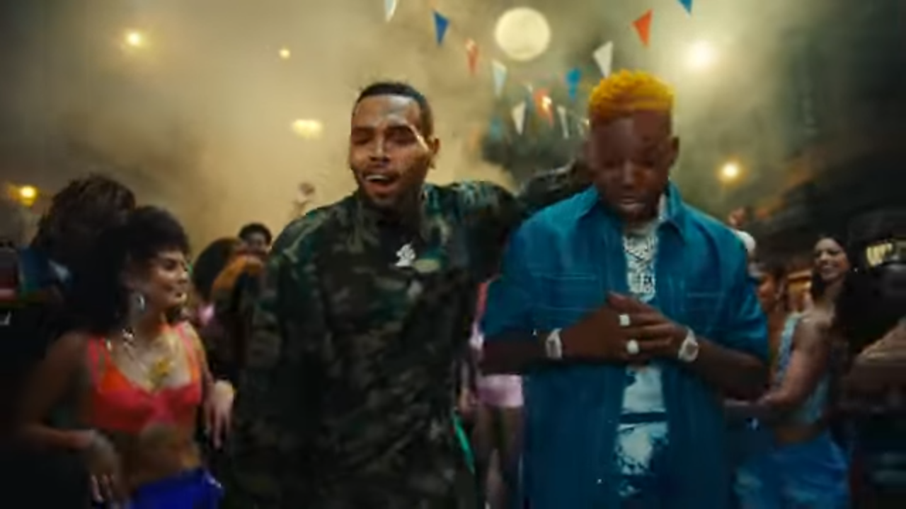 Chris Brown & 2 Chainz Teams Up For Amahiphop Us PMVC July; Shares “Baddest” Video