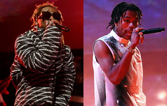 Lil Wayne and Lil Baby Drags Most Featured 2021 Rapper