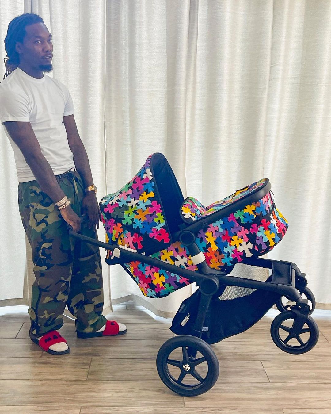 Chrome Hearts Gifted Offset and Cardi B Boy 1-of-1 Custom Stroller