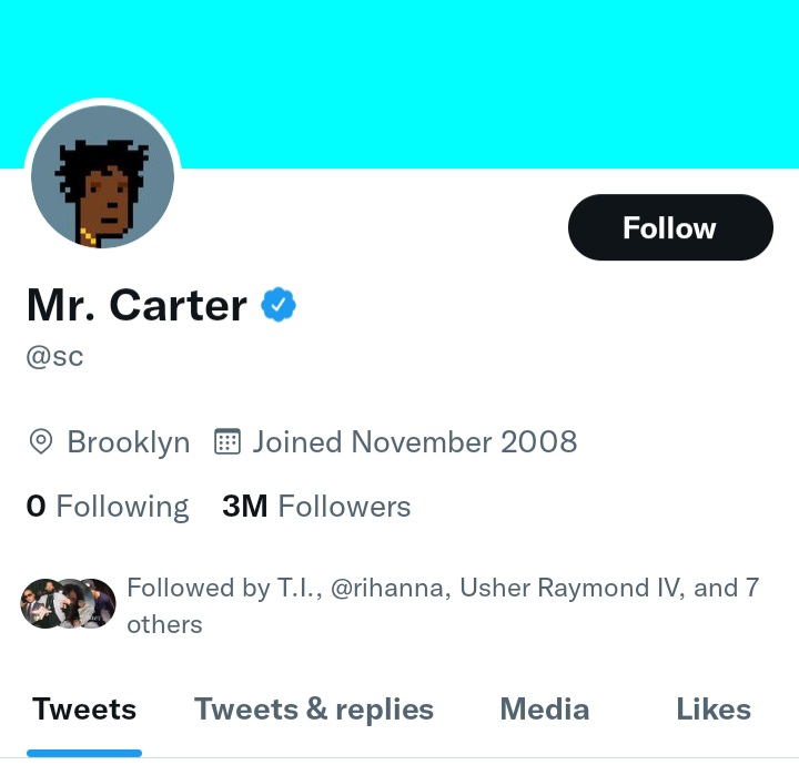Jay-Z Twitter accounts 