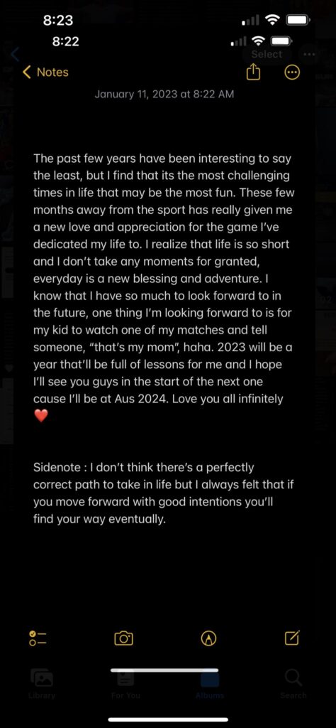 Naomi Osaka announced her pregnancy 