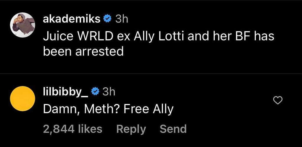 Akademiks comment on Ally Lotti arrest