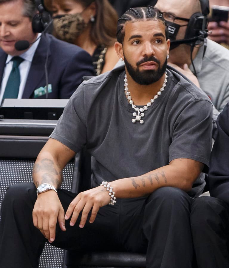 Drake wears $2.6 million of Pharrell's jewellery in new music video