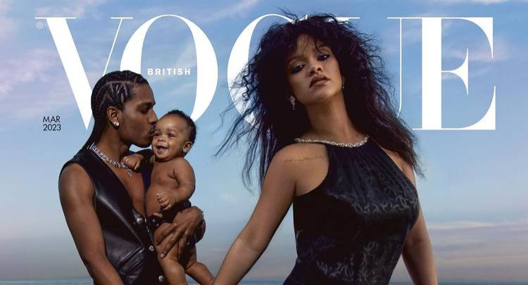Rihanna, ASAP Rocky and Baby Took Get-together Vogue Cover
