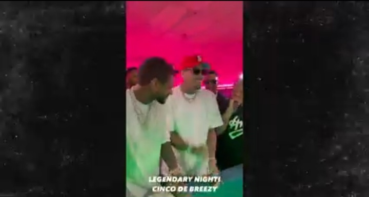 Chris Brown & Usher Argus on a Video Amid Fight