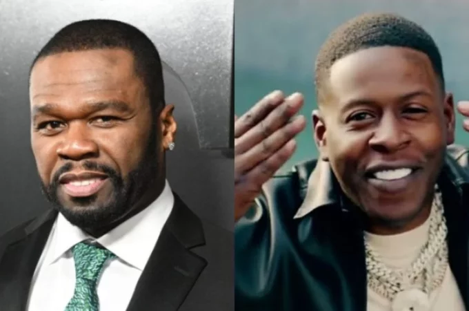 50 CENT APPLAUDS BLAC YOUNGSTA'S ONSTAGE FALL