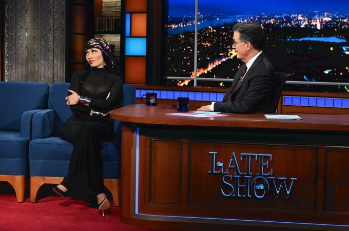 Nicki Minaj Narrates Pink Friday 2 Production with Stephen Colbert