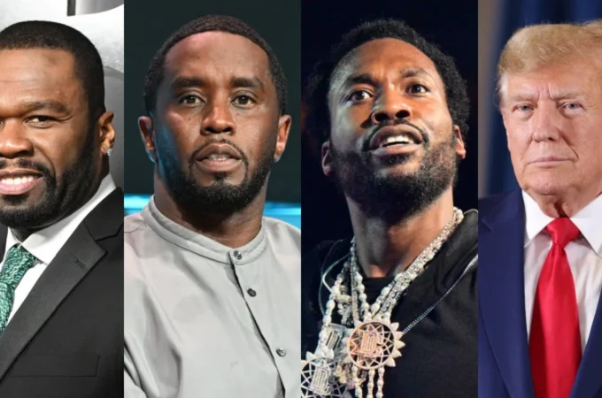 50 CENT TROLLS DIDDY & MEEK MILL WITH DONALD TRUMP N-WORD DEEPFAKE