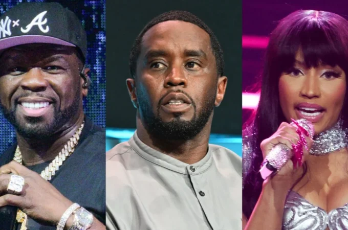 50 Cent Takes More Picture With Diddy Ex at Nicki Minaj Show