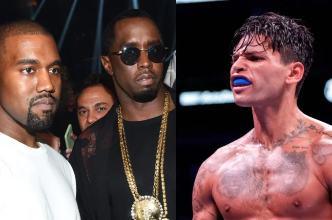 Ryan Garcia against Kanye West for turning down Boxer in defence of Diddy.
